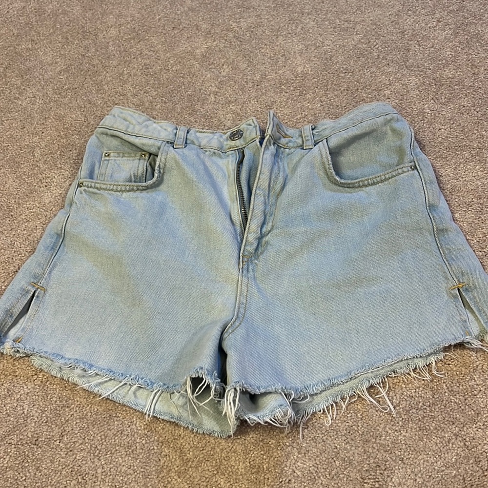 Top shop denim shorts